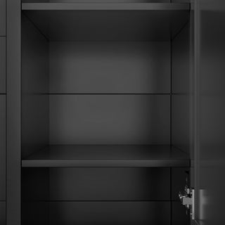 Hall Tree With Bench And 3 Hooks, Modern Entryway Storage Organizer Cabinet With 4 Doors, 1 Drawer And Adjustable Shelves