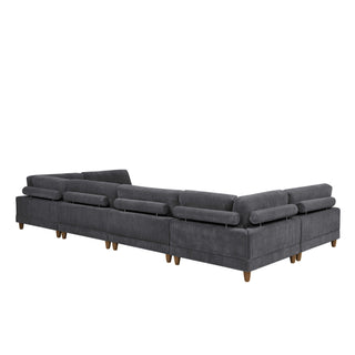 Modern Modular Sectional With Adjustable Back Support