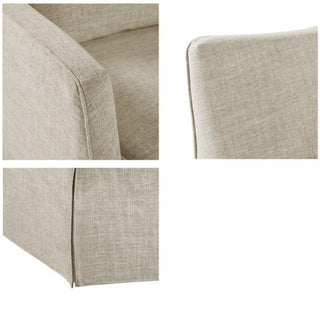 Traditional Design London Skirted Swivel Chair