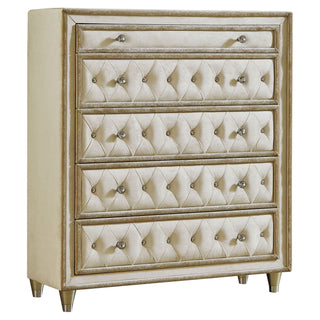 Williams - 5 Drawer Bedroom Chest - Camel