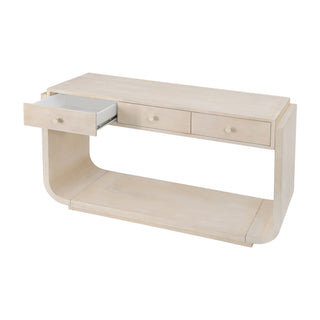 Console Table With 3 Drawers, Display Shelf