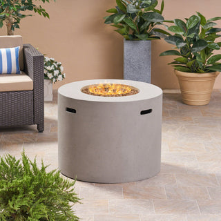 Round Iron Fire Pit With 40, 000 Btu