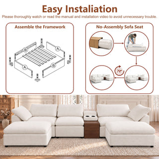 Modular Cloud Couch With Storage Console