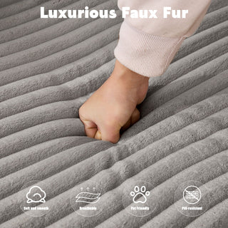 Compression Sectional Couch With Comfy Chaise, Boneless L Shape Sofa With Deep Seat