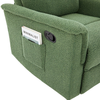 Manual Recliner Chair With 8 Point Massage And Swivel Function