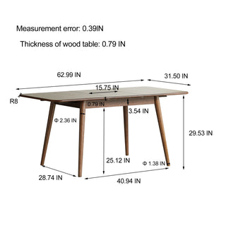 Round Corner Diagonal Leg Telescopic Table For 6 - 8 People To Meet Dining Table
