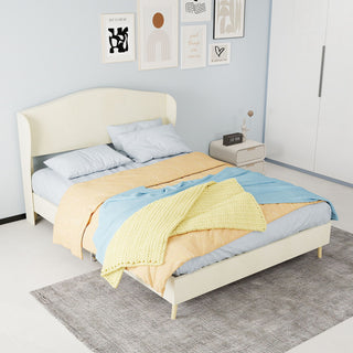 Upholstered Bed, Tufted Headboard, Comfortable Sleep