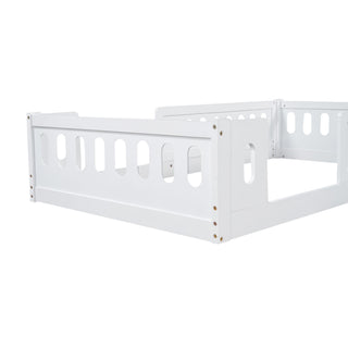 Platform Bed With Guardrail
