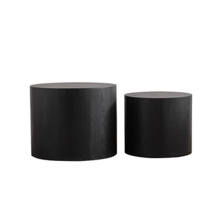 Round Nesting Coffee Table For Small Space (Set of 2)