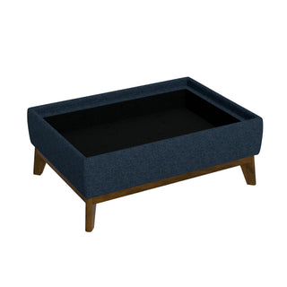 Reversible Tray Ottoman - Blue