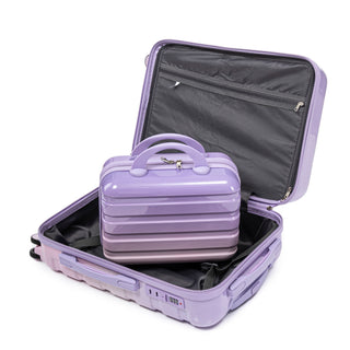 Luggage Set 14" / 20" With Combination Lock And Cosmetic Case