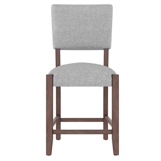 5 Piece Counter Height Dining Set With 4 Upholstered Chairs