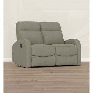 Manual Reclining Loveseat With Dual Seating Support For Living Room