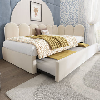 Upholstered Daybed With Pull-Out Bed