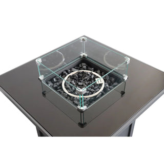 Powdercoated Fire Pit With Top - Black
