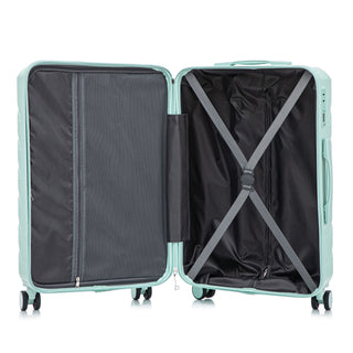 Hard Shell Luggage With Scratch Resistant Surface, 4 Wheels, Combination Lock & Side Hooks