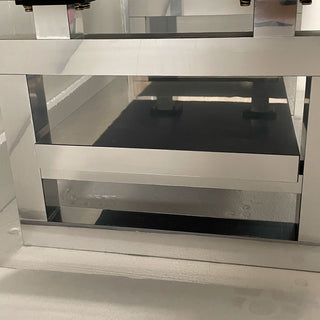 Square Coffee Table For Living Room - Silver