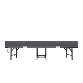 Twin Extra Long Folding Bed For Tall People, Heavy-Duty Rollaway Guest With Memory Foam Mattress - Black