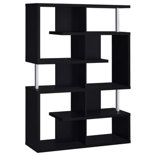 Copper - 5 Shelf Bookshelf Storage Unit - Black