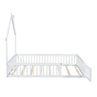House Platform Bed With Guardrail