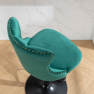 Swivel Barstools Adjusatble Seat Height, Modern Upholstered Bar Stools With Backs Comfortable Tufted For Home Pub And Kitchen Island (Set of 2)