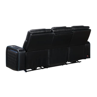 Electra - Power Reclining Sofa With Power Headrests, Drop Down Table, Reading Light, Massage, LED Lighting And USB Control