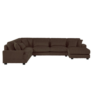 U - Sectional Sofa With Chaise Lounge, Oversized Living Room Couch