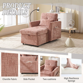 Multifunctional Recliner Sofa With Storage And Phone Bracket