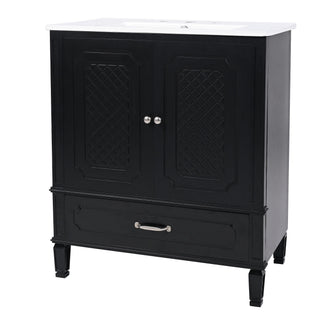 Bathroom Vanity With Sink, Soft Closing Door, Multi Functional Storage