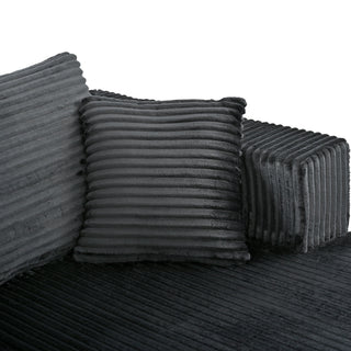U-Shaped Modular Sectional Sofa With Double Chaise, Oversized Deep Seat For Living Room