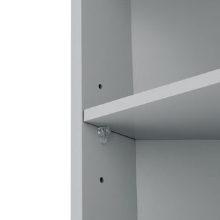 Multi Functional Corner Cabinet With Adjustable Shelves And 2 Doors