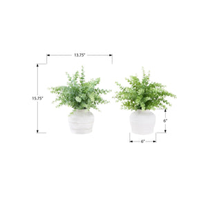 Eucalyptus Grass Artificial Plant (Set of 2) - Green