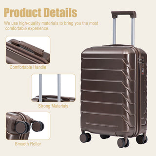 Hard Shell Travel Luggage With Scratch Resistant Surface