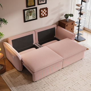 2 In 1 Convertible Sofa Bed, Multi Functional Living Room Furniture