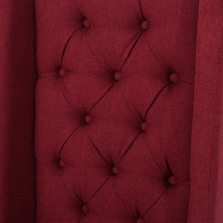 Sophisticated Tufted Dining Chair With High Back Design