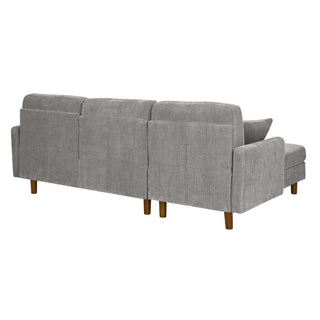 Upholstered Sectional With Toss Pillows
