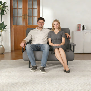 5 In 1 Convertible Sofa Bed For 2 With Adjustable Backrest