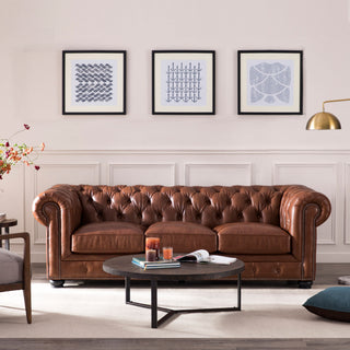 Traditional Tufted Chesterfield Nailhead Sofa