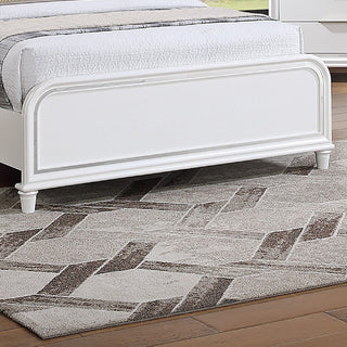 Bed With LED Lights Panel Headboard And Footboard Frame
