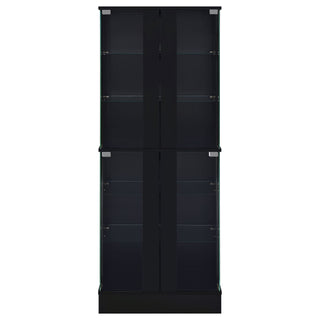 Gilbert - 4 Door LED Curio Display Cabinet
