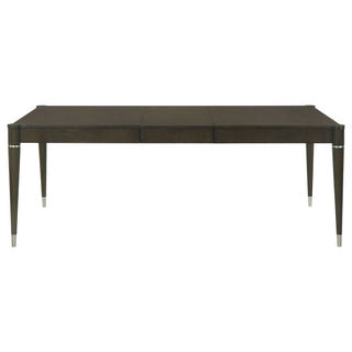 Blakely - Leaf Dining Table With Tapered Legs Accents - Ash Brown