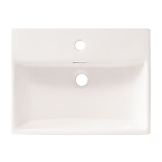 Bathroom Vanity With Ceramic Sink And Ample Storage, Ideal For Small Bathrooms