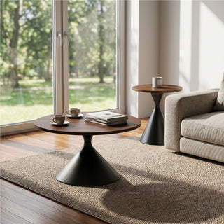 2 Piece Coffee Round Table Set