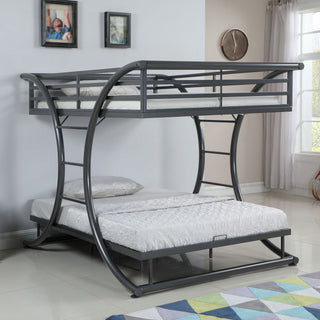 Weston - Bunk Bed Full Over Full - Gunmetal