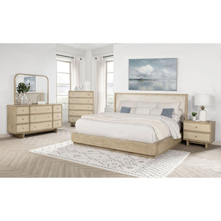 Kimpton - 2 Drawer Nightstand With USB Charging Ports - Beige