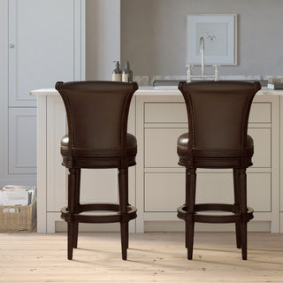 Swivel Barstool With High-Back