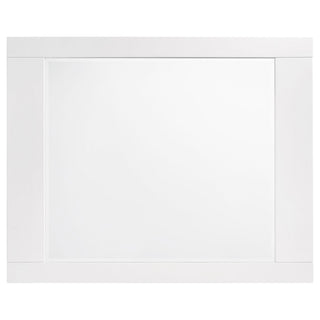 August - 6 Piece Queen Panel Bedroom Set With LED Lighting - White