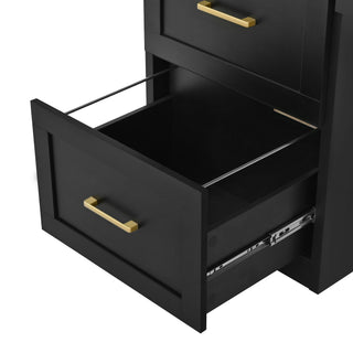 Computer Desk With Hutch, Workstation With Desk Grommet & Keyboard Tray