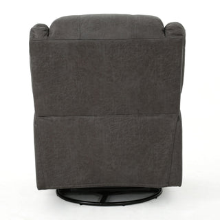Contemporary Glider Recliner With Swivel Function