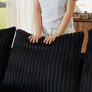 Minimalist 3 Seater Sofa With Curved Lines And Gently Sloped Backrest